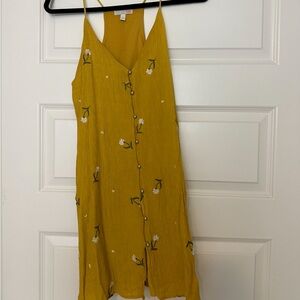 Gianni Bini Yellow Floral Dress (Size: S)